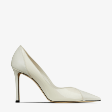 Latte Nappa and Patent Leather Pumps | CASS 95 | Winter 2021 Collection ...