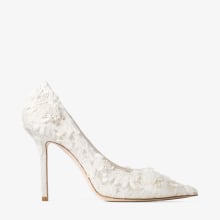 Love 100 | Ivory Mix Bloom Paillette Embroidery Pumps | JIMMY CHOO