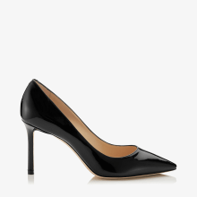 Black Patent Leather Pointy Toe Pumps | Romy 85 | Pre Fall 16 | JIMMY ...