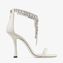 【送料&関税込】Jimmy Choo Verity 100 Sandals In Black Leath Verity Sandal 100 | Black Vintage Metallic Leather Sandals