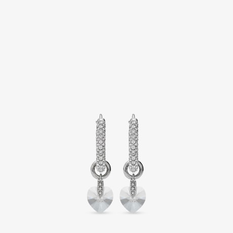 ★TATIANA★ Silver 925 Heart Dangle Hoop Earrings EC3031 500 MUSINSA | TATIANA (Silver 925) Heart Dangle Hoop Earrings EC3031