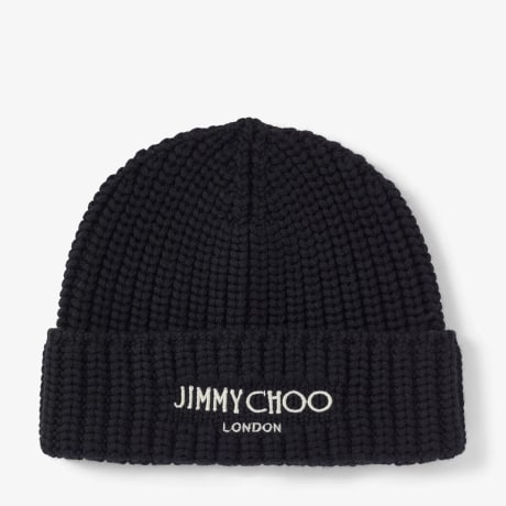 JIMMY CHOO ブラックニット帽 YUKIS834_013897_FRONT_vg547.jpg