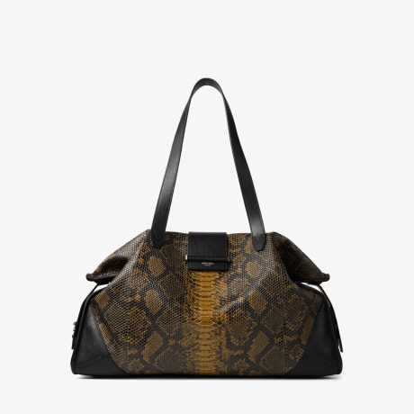 バー ホールドオール ラージ | ラスティック スネークプリントレザー