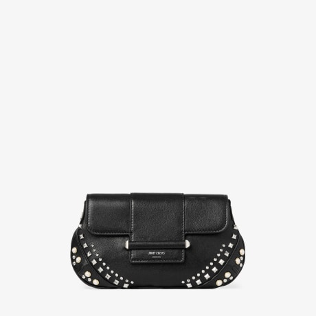 バッグ　Jimmy Choo ジミーチュウ ウォレット パール　パーティーバッグ BARWALLETCHAINQXB_1C1274_FRONT