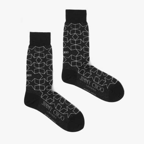 JC スターソックス F | ブラック コットン・ソックス | ジミー チュウ JP