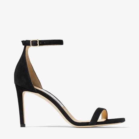 【JIMMYCHOO】 Alva85 スエードサンダル ALVA 85 | Black Suede Sandals | Summer Collection | JIMMY CHOO