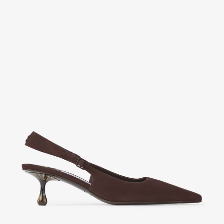 シューズ・サンダルその他 Jimmy Choo Amel 50 pumps in chocolate colour AMEL50JRS_025623_SIDE_vg691.jpg