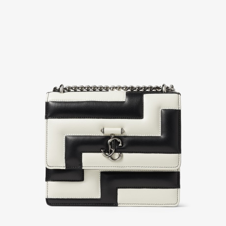 Avenue Quad | Black and Latte Avenue Nappa Leather Shoulder