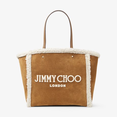 JIMMY CHOO■Suede Tote Bag■トートバッグ Diamond Tote/M | Coffee Suede Tote Bag | JIMMY CHOO