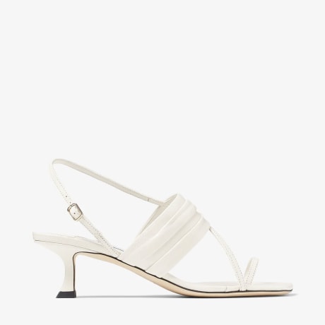 ジミーチュウ BEZIERS 50 レザー サンダル Jimmy Choo sandals Latte ナッパレザー・サンダル| BEZIER 50 | Beachコレクション