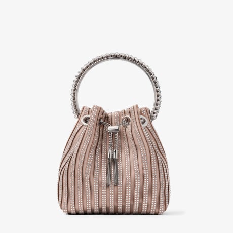 トートバッグ Jimmy Choo Jimmy Choo Bon Bon Satin Handbag Bon Bon | Pink Mix Satin Bag | JIMMY CHOO US