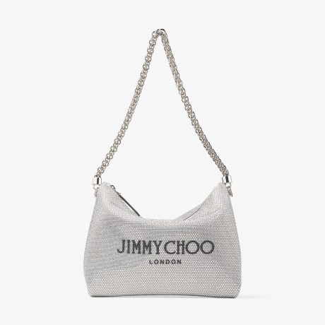 【JIMMY CHOO】Callie Shoulder-Ant-Silver 送関無料 Silver Metallic Leather Clutch Bag | Callie | Pre Fall 18