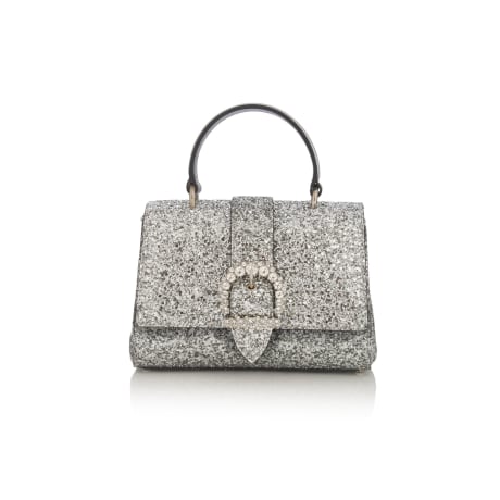 割引発見 Cheri Top Handle | Silver Glitter Top Handle Bag with バッグ