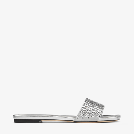 JIMMY CHOO Clovis Flat フラット Jimmy Choo Clovis Flat Sandals | Pink | FARFETCH