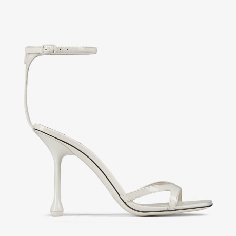 Ixia Sandal 95 | Latte Patent Leather Sandals | New