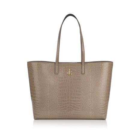 JC E/W Tote | Sand Croc Embossed Leather Tote Bag | New
