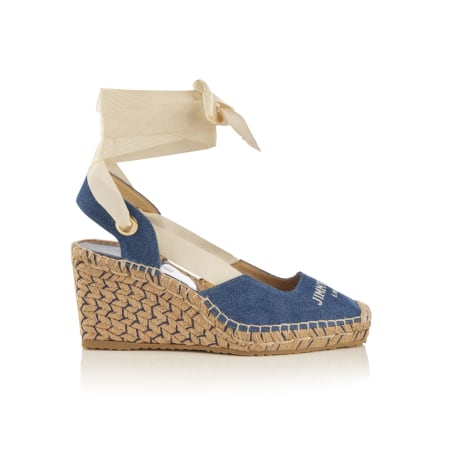 Jimmy★Choo(セールで欲しい)選べる2色Parker100/WedgeSandal Dellena 100 leather wedge sandals in pink - Jimmy Choo