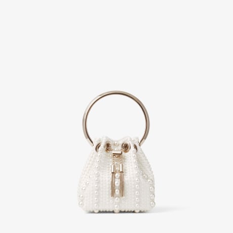 ★JIMMY CHOO★ MICRO BON BON bucket カゴバッグ【完売前に!】 ☆JIMMY CHOO☆ MICRO BON BON bucket カゴバッグ【完売前に
