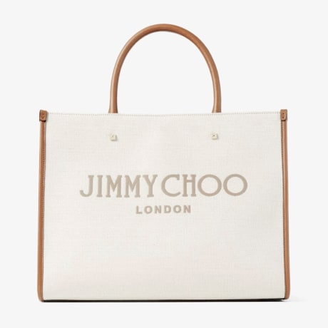 AVENUE M TOTE | Natural Recycled Cotton Canvas Tote Bag with