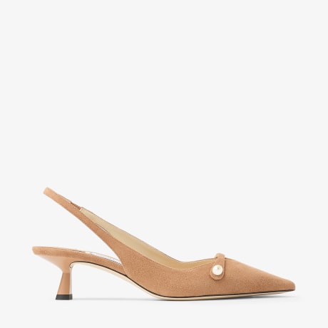 Amita 45 | Toffee Suede Slingbacks | JIMMY CHOO US