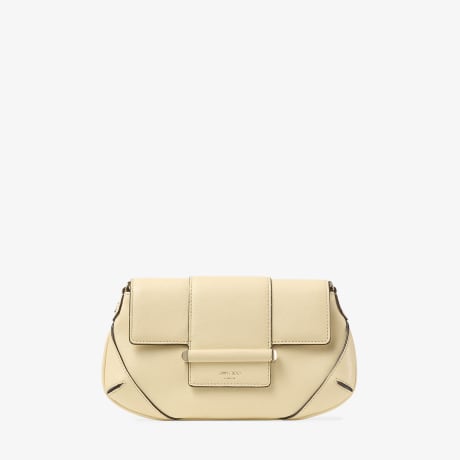 Bar Wallet With Chain | Buttermilk Biker Leather Shoulder Bag
