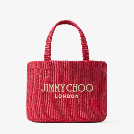 Beach Tote East-West Mini | Ruby Red and Light Gold Mini Beach Top