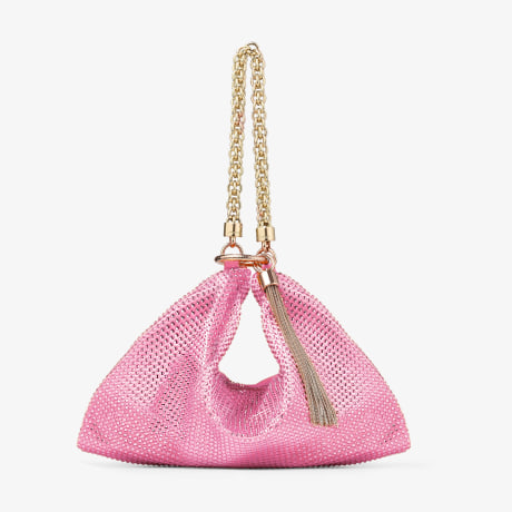 JIMMY CHOO■Satin Crystal Clutch Bag■クラッチバッグ Cloud | Gold Mix Satin Crystal Clutch | JIMMY CHOO