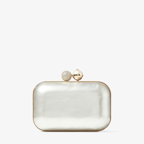 クラッチバッグ Jimmy Choo Gold-Tone Crystal-Embellished Foldover Clutch Jimmy Choo Gold-Tone Crystal-Embellished Foldover Clutch