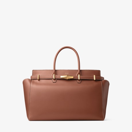◆正規品・新品◆JimmyChoo Camel Leather Medium Lenny Handbag Jimmy Choo Camel Leather Medium Lenny Handbag | italist