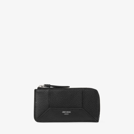 【送料無料】 Lise-Z DM M CHOO JIMMY | Holder Card Leather Calf Grainy |Black 財布・ケース・小物入れ