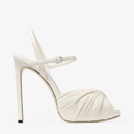 バレエ Colormepop1201 Elly 120 | Latte Soft Glove and Shiny Nappa Leather Sandals