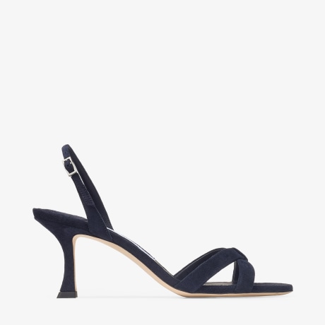 Elsy 70 | Marine Suede Slingbacks | JIMMY CHOO