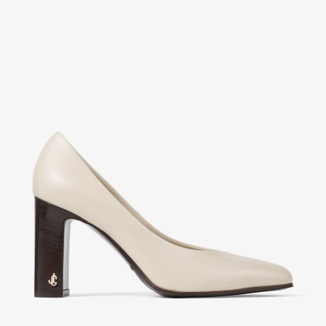 Eyla 85 | Bone Polished Calf Leather Pumps | JIMMY CHOO