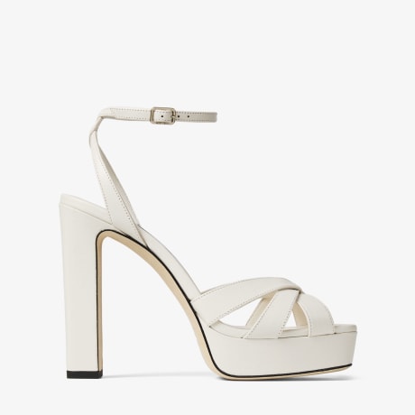 Kove 120 | Latte Nappa Leather Platform Sandals | JIMMY CHOO