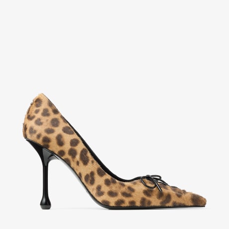 JIMMY CHOO ヒョウ柄 ストーン付き ミュール 36.5 SCARLETT95LOP_120004_SIDE_vg78