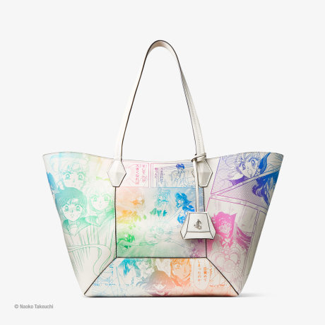 Sailor Guardians Diamond Tote/M | White Leather Tote | JIMMY