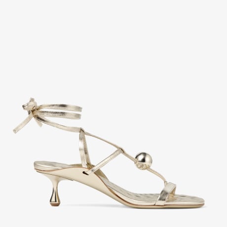 Jimmy Choo■AADRA フラット リキッドメタル サンダル SUNKISSED Jimmy Choo□AADRA フラット リキッドメタル サンダル SUNKISSED
