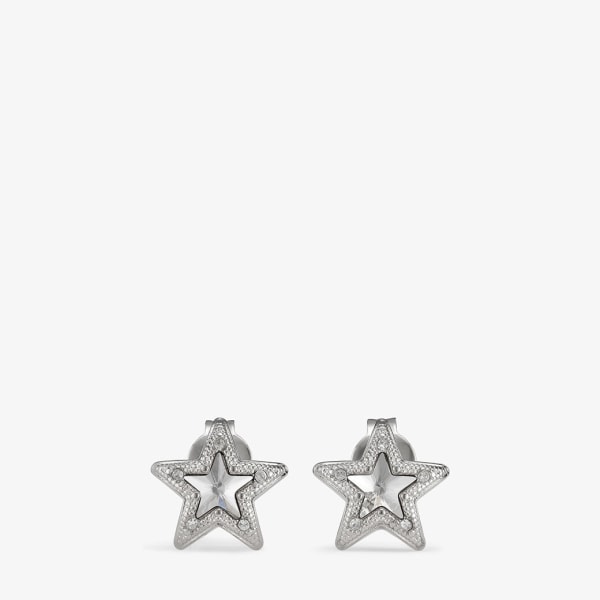 【25％OFF】 スワロフスキークリスタル付き シルバー仕上げメタル・JCスター アクセサリー