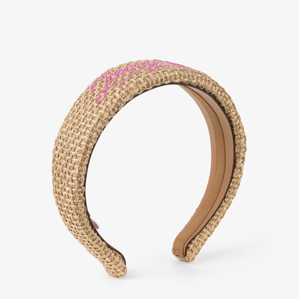 Jimmy Choo ロゴ スクリプト ヘアバンド