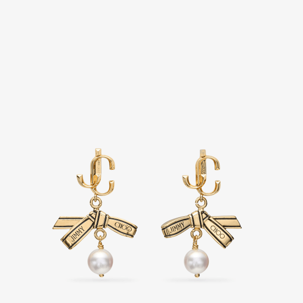 Jimmy Choo リボン パール イヤリング