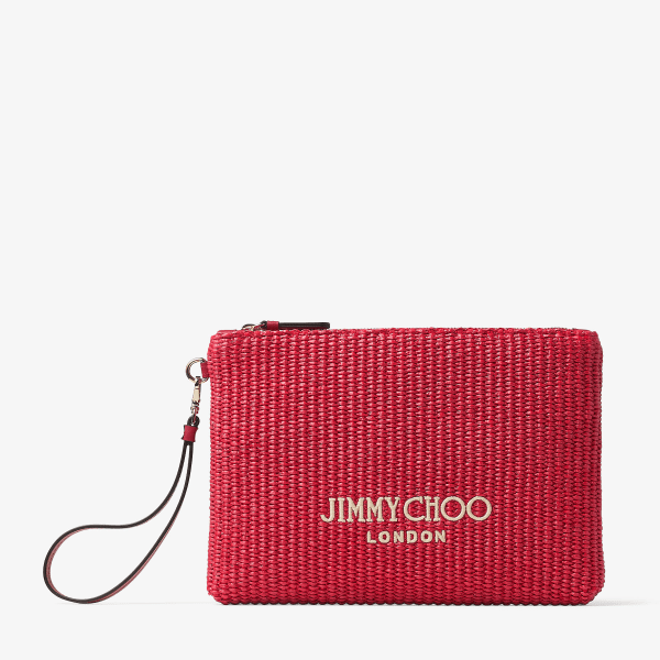 Jimmy Choo ジップ フラット ポーチ