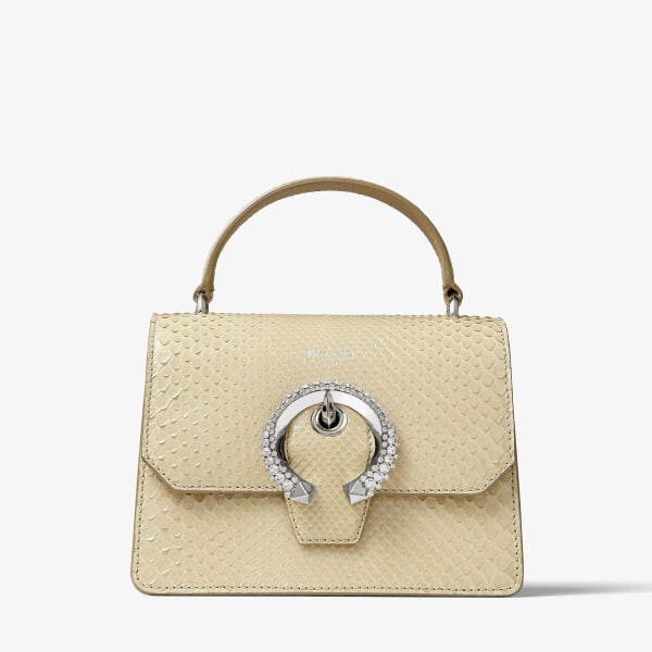 超人気高品質 Sand Dune MADELINE | Buckle Crystal with Satchel Python バッグ
