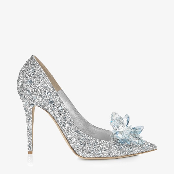 Jimmy Choo】ビジューがキラキラ☆クリスタル 三つ折り財布