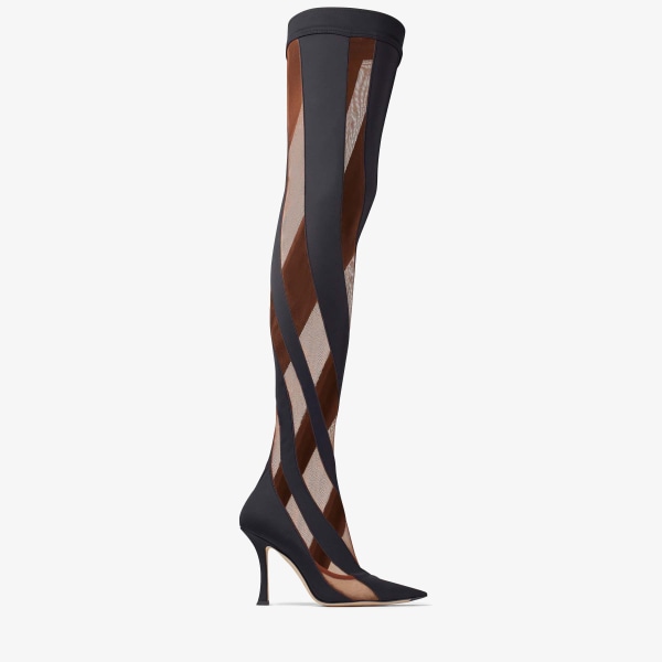 Jimmy Choo Jimmy Choo/Mugler Sock OTK Boot