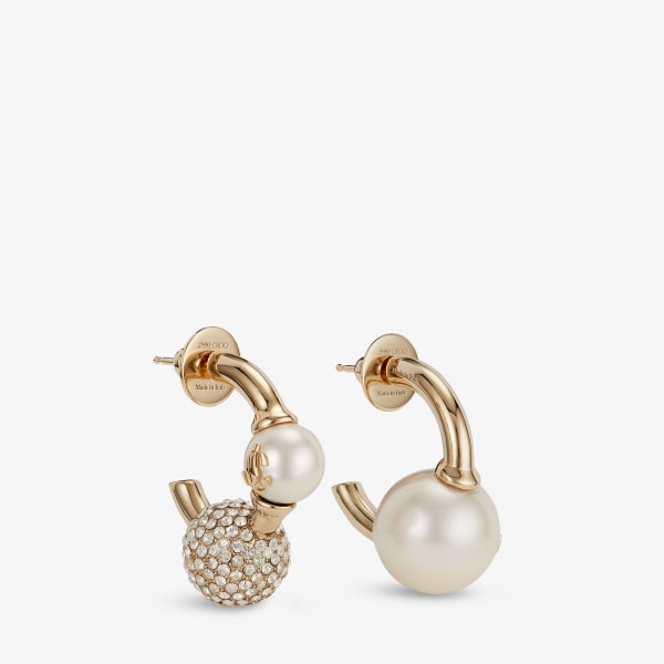 Jimmy Choo Pearl Crystal Hoops