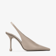 Isa Shiny Croc Embossed Leather 95 Slingback