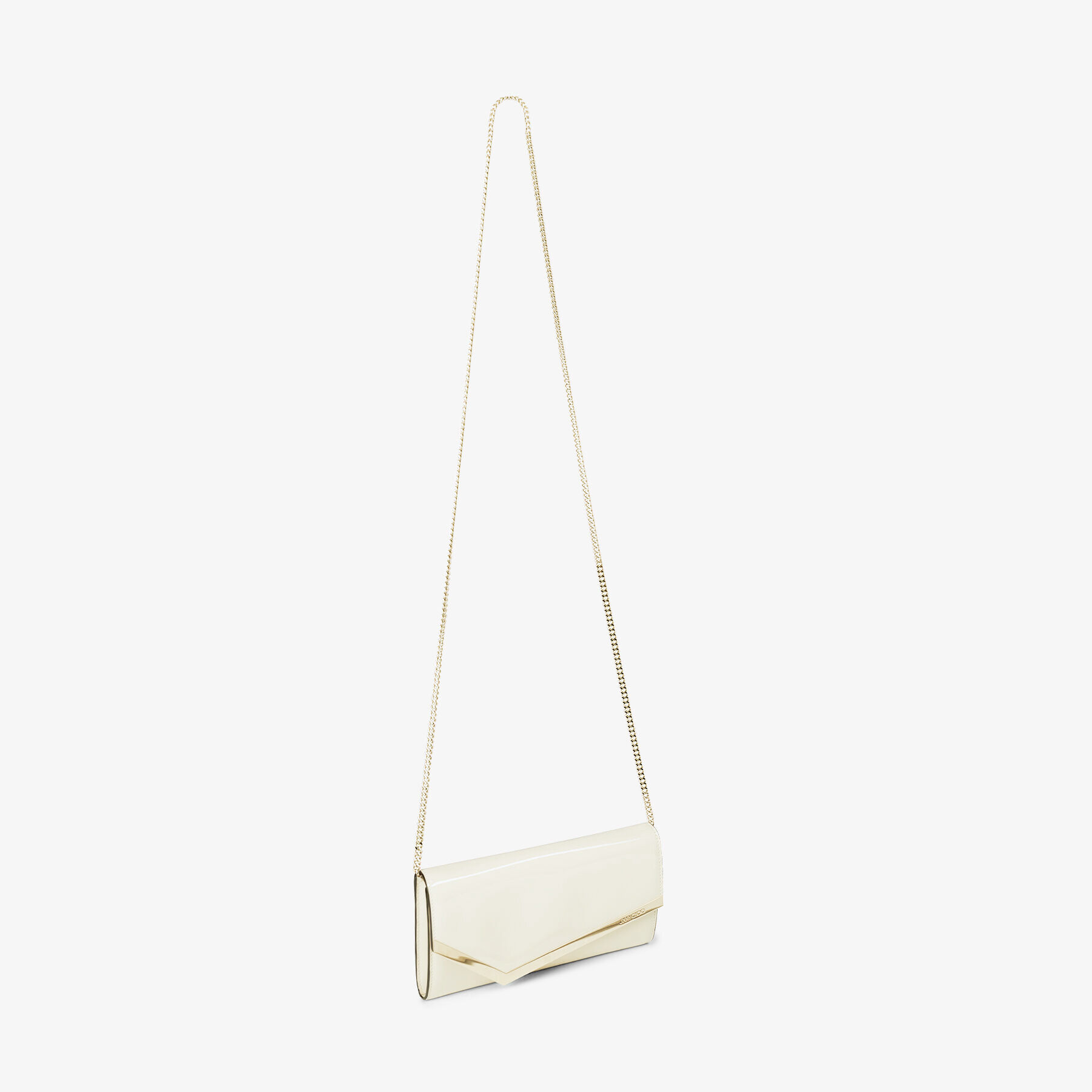 EMMIE | Latte Patent Leather Clutch Bag | Spring 2023 collection ...