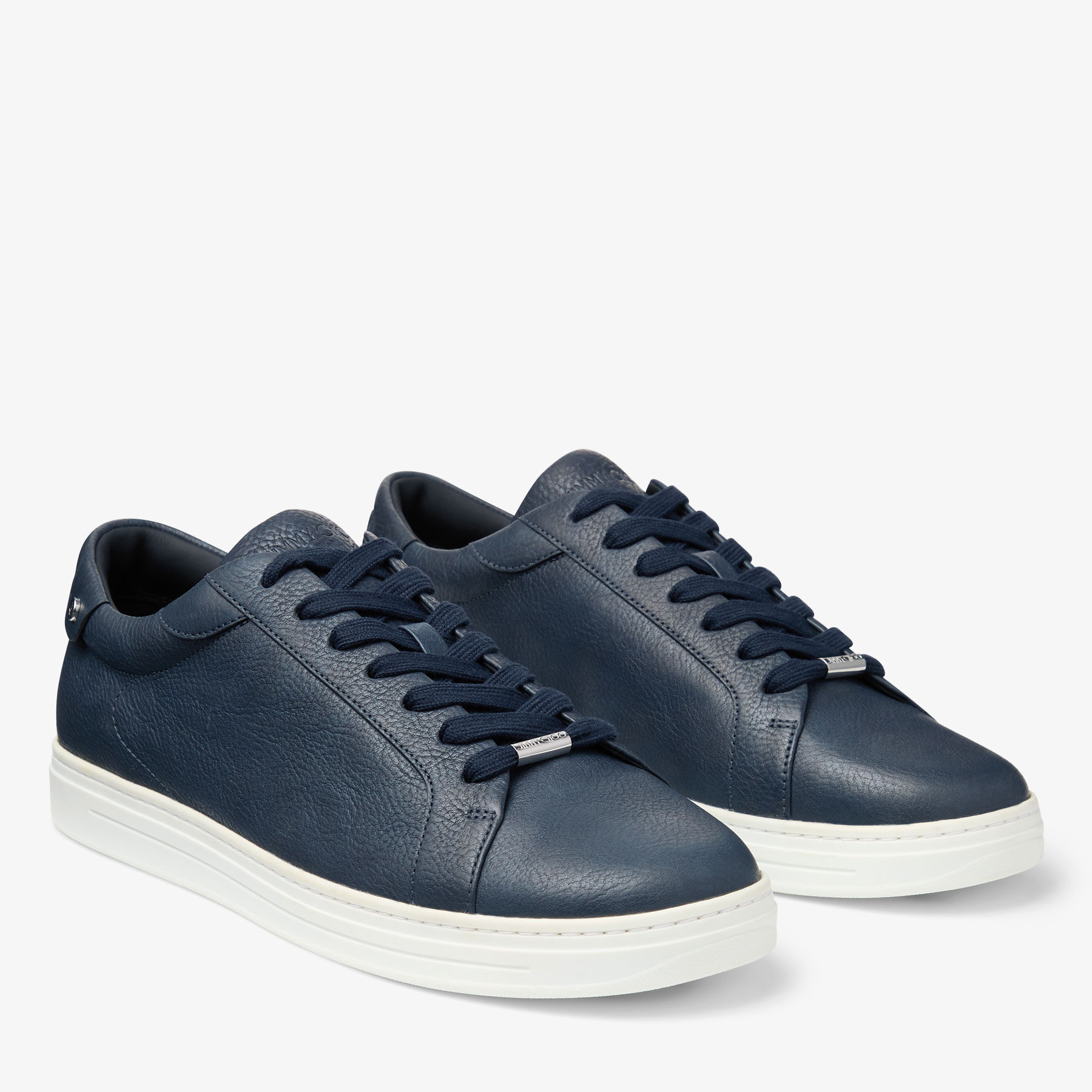 Rome/M | Navy Leather Trainers | JIMMY CHOO