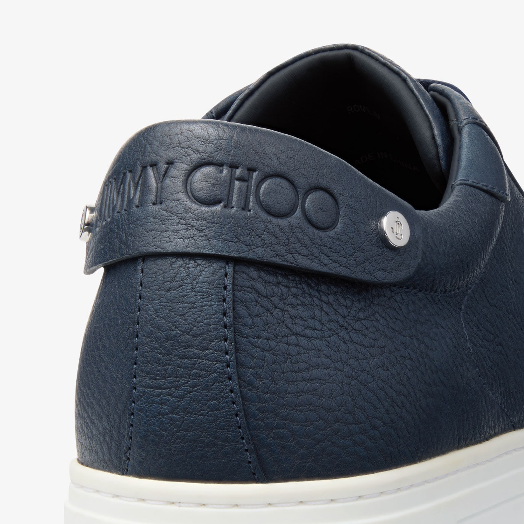 Rome/M | Navy Leather Trainers | JIMMY CHOO