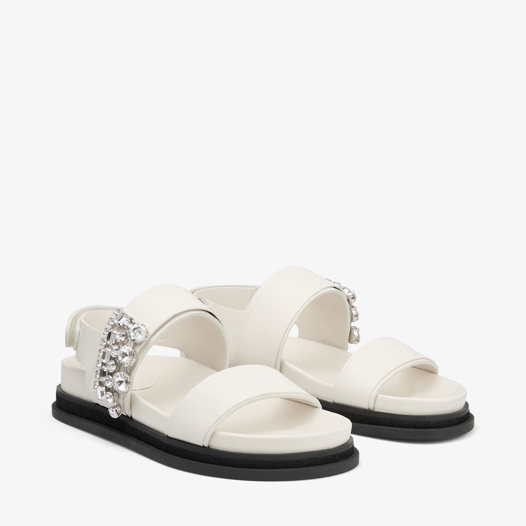 Jimmy 25 Verity Sandal 70 Silver Cracked Cowhide 240033 main image 0